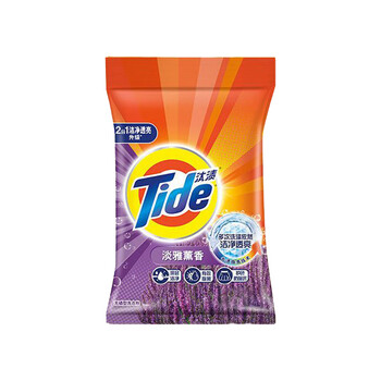 汰渍 2合1淡雅薰香洗衣粉5kg 去渍无磷持久留香薰衣草香氛家庭装家用