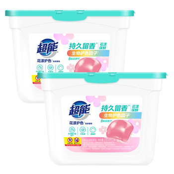 超能花漾护色洗衣凝珠 铃兰&鸢尾香 100颗 单腔 浓缩洗衣液 护色美衣