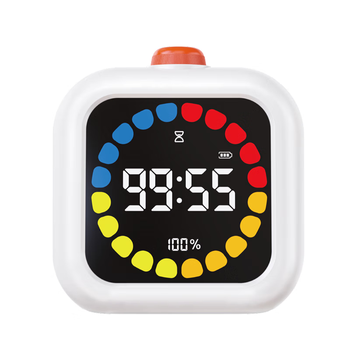 得力（deli）学生可视化彩屏计时器时钟闹钟学习办公自律定时器正倒计时管理器儿童生日新年开学礼物男女孩