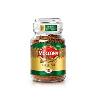 摩可纳（Moccona）意式浓缩10号冻干速溶黑咖啡100g瓶装 深度烘焙进口拿铁美式 0脂