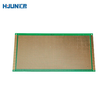 汇君 双面喷锡电路板洞洞板PCB单面镀锡实验板玻纤环氧板 13*25单面绿油实验板1片