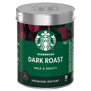 星巴克（Starbucks）0糖低脂精品速溶黑咖啡深烘90g 100%阿拉比卡豆即冲美式