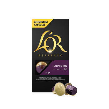 L'OR咖啡胶囊苏帕摩5.2g*10粒 原装进口 阿拉比卡nespresso咖啡机适配