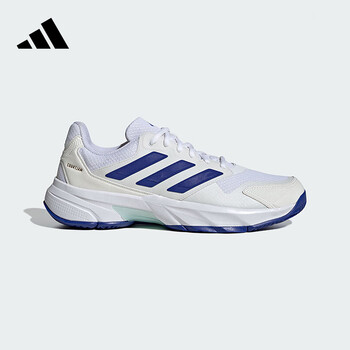 阿迪达斯阿迪达斯网球鞋男专业比赛运动鞋羽毛球排球鞋IF9136 白蓝 41 