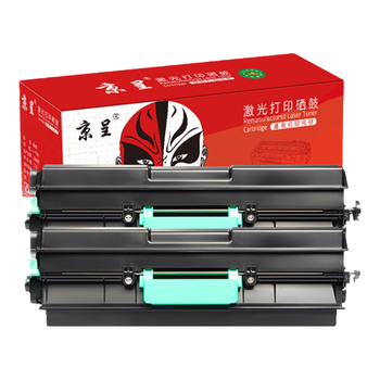 京呈适用联想LJ6700硒鼓LTX381粉盒LJ6700DN墨盒LDX381打印机墨粉盒碳粉晒鼓【20000页】黑色粉盒双支装