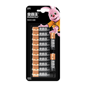 金霸王(Duracell)5号碱性电池12粒装  适用博朗耳温枪/血糖仪/鼠标/键盘/血压计/电子秤/遥控器/儿童玩具
