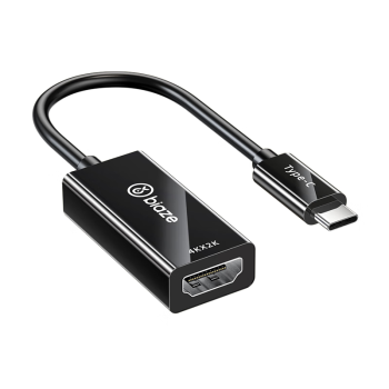 毕亚兹 Type-C转HDMI转接头线 USB-C雷电3转4K投屏转换器母 苹果16/15/Mac电脑iPad华为手机投影扩拓展