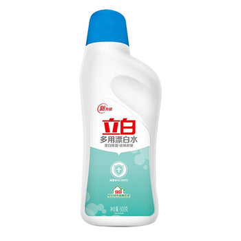 立白 漂白水600g亮白去黄去霉除顽渍不刺鼻除菌+手帕纸1包