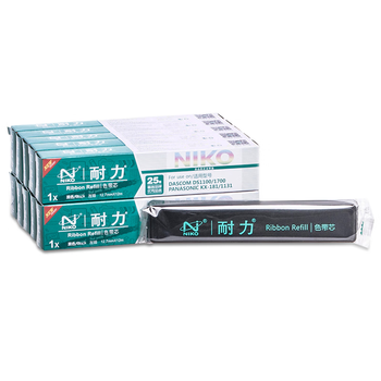 耐力（NIKO）N KX-P181 黑色色带芯(10根装) (适用DS300/600/610/640/900/910/940/1100/1700)