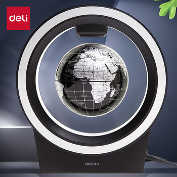 得力(deli)6寸创意磁悬浮地球仪10岁男孩7-14岁女孩玩具礼物生日礼品伴手礼开学礼品摆件送人科技感