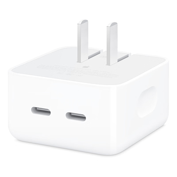 Apple/苹果 35W双口-横向 type-c充电器充电头多口原装 旗舰店苹果iphone17/16promax/mac/ipad充电器