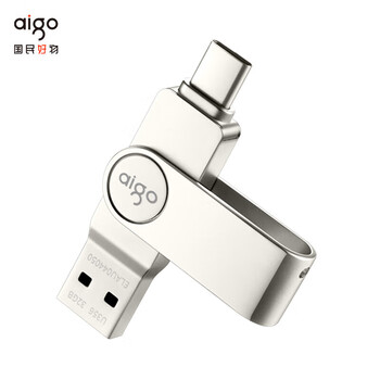 爱国者（aigo） Type-C USB3.2 手机U盘 U356炫酷高速款 银色 双接口 32G
