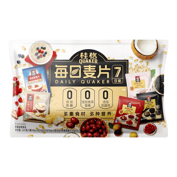 桂格每日麦片7天尝鲜装 营养早餐 膳食纤维 独立小包