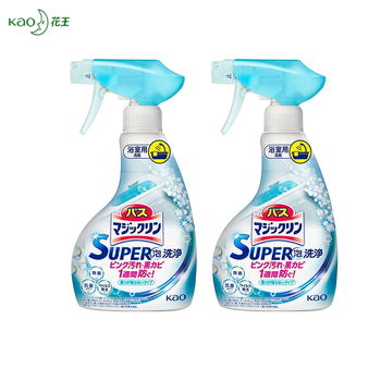 花王（KAO）浴室浴缸消臭地板清洁剂不伤瓷可倒立喷 无香350ml*2瓶