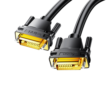 毕亚兹 DVI连接线 DVI24+1转换线 1.5米 DVI-D公对公数字高清数字视频线 电脑显卡显示器投影仪视频线