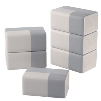 柚家 竹纤维纸巾 婴儿用纸卫生纸 3层130抽*6包*1提装 66753