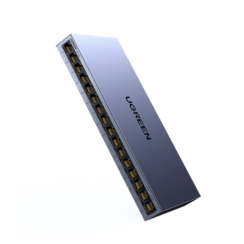 绿联16口千兆交换机 企业级交换器 工程监控网络分线转换器 家用网线分流器VLAN划分加厚钢壳35373