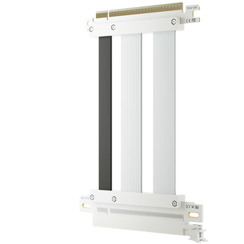 科乐浦（KELEPU）显卡延长线 PCIe5.0 X16 显卡竖装转接线180度 25厘米 发烧级全速无衰减 支持5090 白色