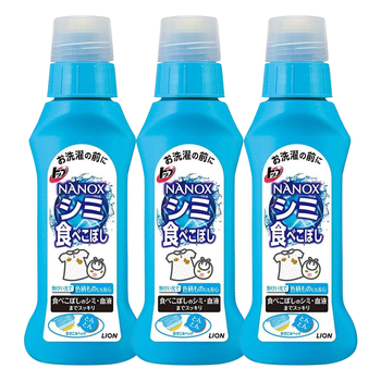 狮王（Lion）纳米乐高效去污食渍净160g*3预处理油渍奶渍进口高效去渍安心配方