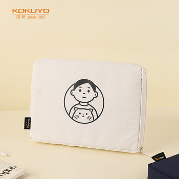 国誉(KOKUYO)Noritake联名包中包iPad收纳包苹果平板电脑收纳包适用11英寸 白色 1个 WSG-BB2X01W