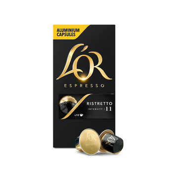 L'OR咖啡胶囊芮斯萃朵5.2g*10粒 原装进口 阿拉比卡 意式浓缩黑咖lor
