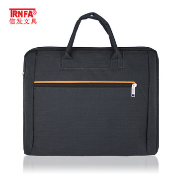 信发TN-100-46 商务旅行手提文件袋/电脑公文包 立体资料收纳袋/泡沫夹层会议包拉杆背条
