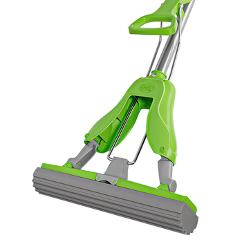 3M思高胶棉拖把27cm杆长126cm2头WB1 PVA对折式免手洗吸水海绵拖把