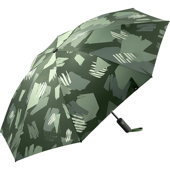 蕉下（beneunder）全自动雨伞三折防风加固折叠8骨伞深丛绿