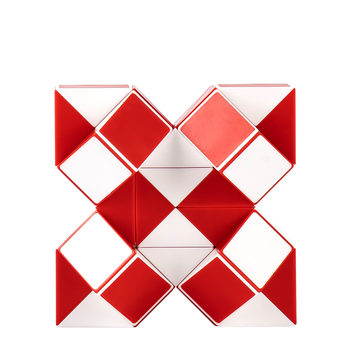 得力(deli)48段百变魔尺魔方弹力结构 益智减压趣味DIY玩具 生日六一儿童节礼物男女孩赠送视频教程