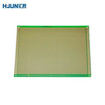 汇君 双面喷锡电路板洞洞板PCB单面镀锡实验板玻纤环氧板 15*20单面绿油实验板1片