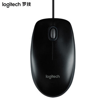 罗技（Logitech）M100r有线鼠标 家用商用办公鼠标 对称鼠标 大手鼠标 黑色