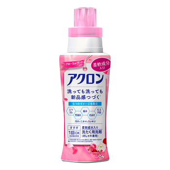 狮王（Lion）纳米乐羊绒羊毛衫真丝洗衣液450ml 护色护衣防皱不易缩水变形中性