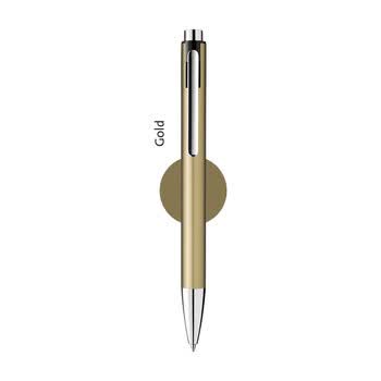 百利金（Pelikan）德国原装进口Pelikan百利金Snap K10系列进口雾银金属笔身原子笔商务 金色