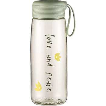 富光塑料茶杯水杯可爱ins风学生便携创意带盖杯子耐摔夏天简约太空杯