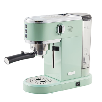 MAXIM’S  DE PARIS马克西姆/凡尔纳Verne意式复古压力式家用咖啡机全半自动打奶泡 浅杉绿