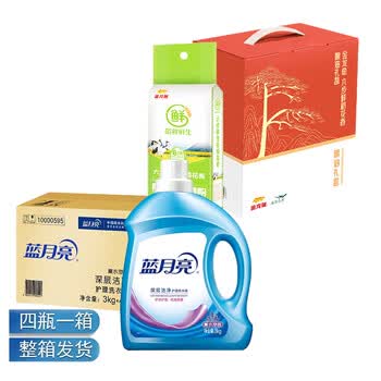 金龙鱼【洗衣液+大米】洗衣液3kg*4瓶整箱+金龙鱼六步鲜生态稻花香5kg