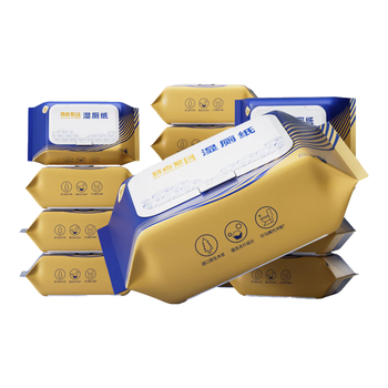 马应龙湿厕纸家庭装84抽*8包杀菌洁厕卫生湿巾搭配卷纸痔疮适用厚实速散