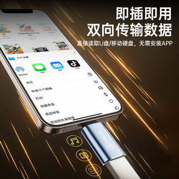 毕亚兹 Lightning转USB苹果OTG数据转接头支持U盘转换器接口iPad平板iPhone 外接U盘/鼠标/键盘/A52 毕亚兹 Lightning转USB苹果OTG数据转接头支持U盘转换器接口iPad平板iPhone 外接U盘/鼠标/键盘/A52