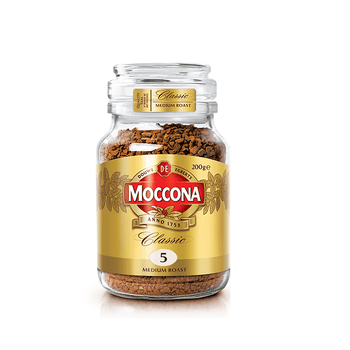 摩可纳（Moccona）经典5号冻干速溶黑咖啡200g瓶装 中度烘焙进口拿铁美式冷萃0糖