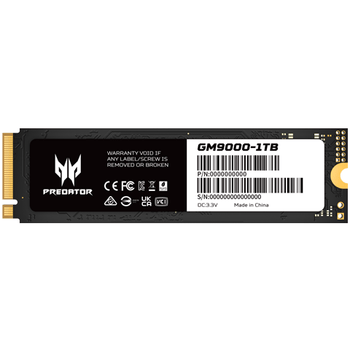 宏碁掠夺者（PREDATOR）1TB SSD固态硬盘 M.2接口(NVMe协议) GM9000神舆系列 NVMe PCIe 5.0读速14000MB/s AI电脑存储配件