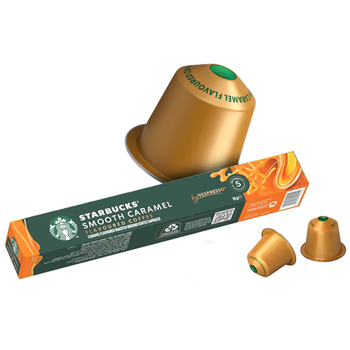 星巴克（Starbucks）胶囊咖啡 焦糖风味轻烘黑咖啡 5.1g*10颗 适配Nespresso胶囊机