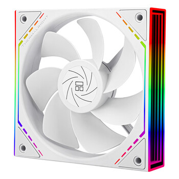 利民（thermalright）TL-M12RW 12CM风扇 1500转速PWM S-FDB轴承 幻彩无限镜框 12cm机箱风扇 反出风风扇