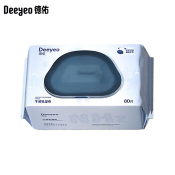 德佑 牛初乳手口湿巾80片*1包 儿童湿巾宝宝手口屁屁专用婴儿湿巾