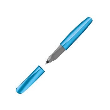 Pelikan百利金Twist R457扭转宝珠笔金属款德国进口儿童小学生成人练字签字墨囊可替换创意送礼 温莎蓝