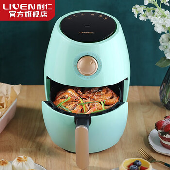 利仁（Liven）空气炸锅家 2L煎炸锅薯条机 LPKZ-28无油气炸锅airfryer 天蓝色