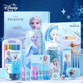 迪士尼（Disney）文具套装 艾莎公主绘画文具礼盒女孩生日礼物学习用品套装文具大礼包 艾莎E0317F