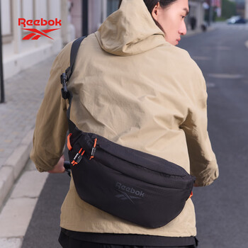 锐步防泼水耐磨斜挎包轻量化大容量男女同款户外通勤旅行运动包