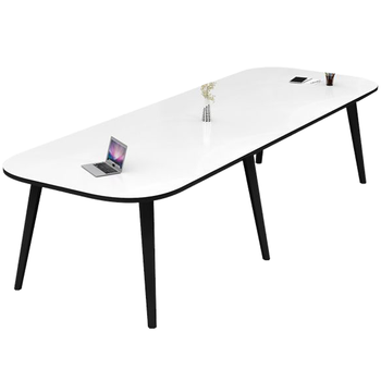 中伟（ZHONGWEI）会议桌长桌洽谈培训桌职员长条简约会议室办公桌3500*1200*750mm