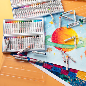 樱花（SAKURA）36色油画棒儿童安全蜡笔美术彩绘绘画画笔软性油性粉棒油彩棒小太阳款XEP-36C速写马克笔绘画