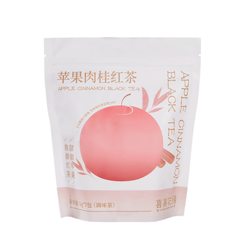 喜善花房苹果肉桂红茶5g*7包便携袋装清爽冷泡热泡水果茶下午茶